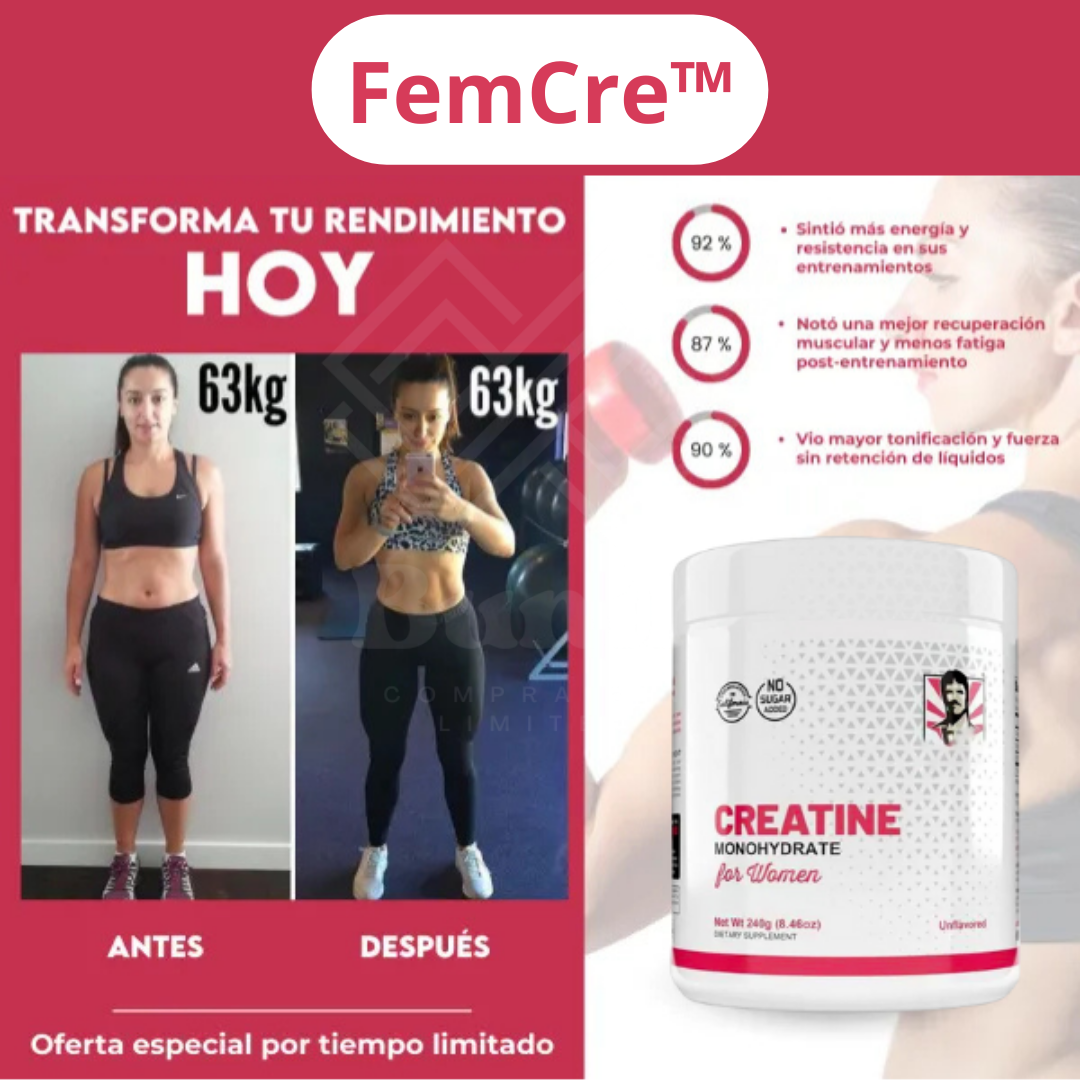 FemCre™ - Creatina para Mujeres