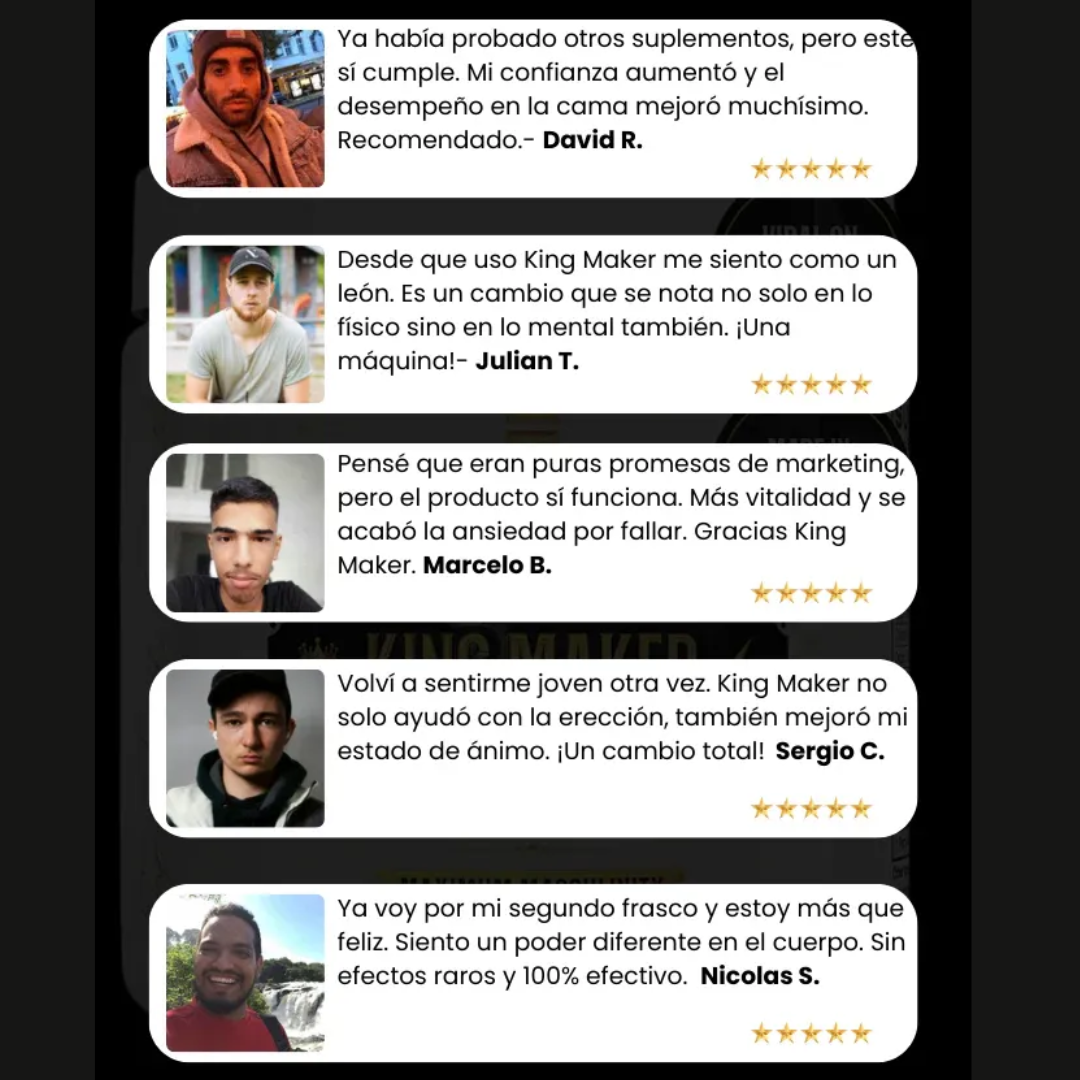 King Maker™ - Suplemento Potenciador Fórmula 13 en 1