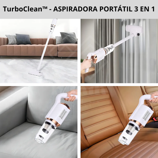 TurboClean™ - ASPIRADORA PORTATIL 3 EN 1