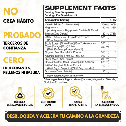 King Maker™ - Suplemento Potenciador Fórmula 13 en 1